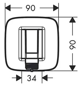 Set de cada-dus Hansgrohe, Crometta Vario   Porter, furtun 160 cm