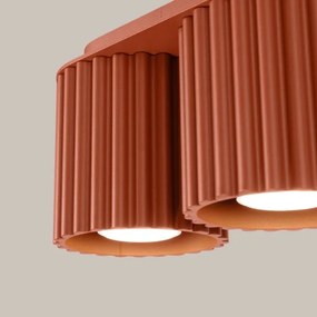 Sollux SL.1800 - Spot AURA 2xGU10/10W/230V portocaliu