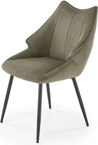 Scaun K543, verde/negru, stofa clasica/metal, 55x60x87 cm