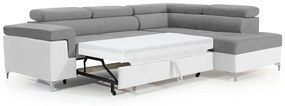 Canapea de colț cu funcție de dormit Trego L Dreapta - Sawana 21/Soft 17
