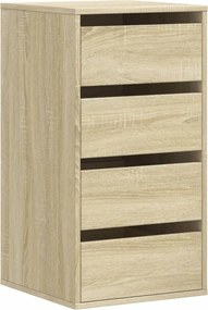 vidaXL Dulap colț cu sertare stejar sonoma 40x41x76 cm lemn prelucrat