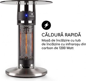Blumfeldt PRIMAL HEAT 65, ELEMENT DE INCALZIRE IR, CARBON 1200W LED, 65 cm, STICLA