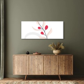 Tablou - Abstracție florală roz N⁰3 (120x50 cm)