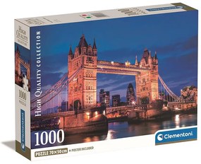Orașe Tower Bridge Puzzle Londra 1000 de piese Clementoni