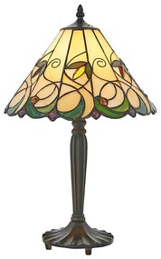Endon 64195 - Lampă de masă Tiffany JAMELIA 1xE27/60W/230V, Ø 31 cm