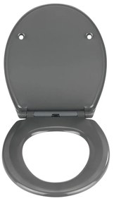Capac WC Wenko Samos, 44,5 x 37,5 cm, gri închis