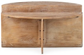 Măsuță de cafea în culoare naturală închisă rotundă din lemn de mango ø 80 cm Divya – MOME