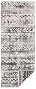 Covor adecvat pentru exterior NORTHRUGS Biri, 80 x 250 cm, negru-crem