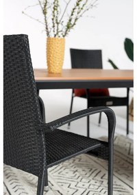 Scaun de grădină din ratan artificial negru Paris - Bonami Essentials