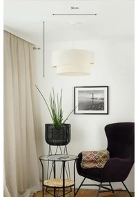 Lustră pe cablu Brilagi SHINE 1xE27/15W/230V d. 50 cm crem