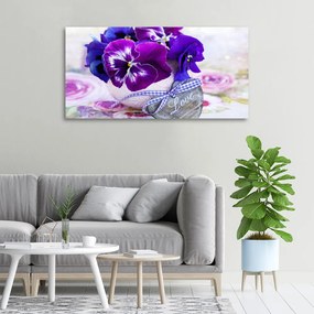 Tablouri tipărite pe pânză Panseluțe violet