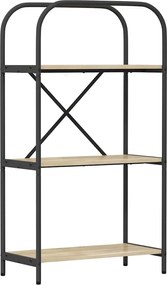 vidaXL Raft pentru cărți Stejar Sonoma 60 x 30 x 109 cm Lemn compozit
