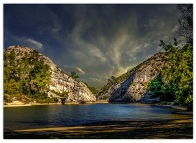Tablou peisajului cu lac (70x50 cm)