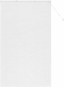 vidaXL Jaluzele venetiene Manual Alb 220 x 125 cm Aluminiu