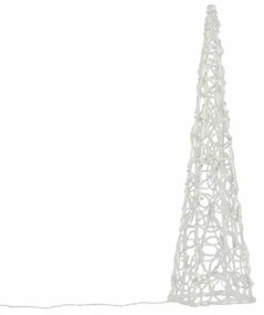 Piramidă cu lumini de Crăciun 60 cm - alb cald, pe baterie