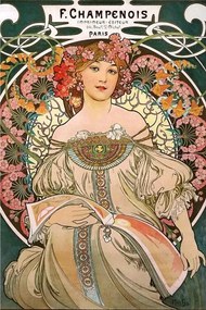 Poster F. Champenois, Alphonse Mucha