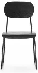 Scaune de dining negre 2 buc. Aira – Marckeric