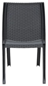 Scaun de grădină din plastic Vanda, grafit