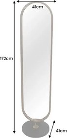 Oglinda ovala de podea PORTRAIT 175cm A-46100 VC