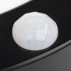 Corp de iluminat LED cu senzor 2 în 1 Kanlux 24605 ERGA LED/17W/230V 3000/4000/6500K negru