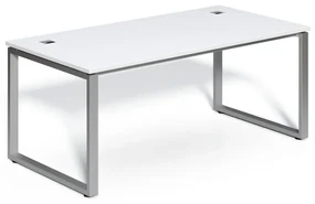Masă SimpleOffice 180 x 90 cm, alb / argint
