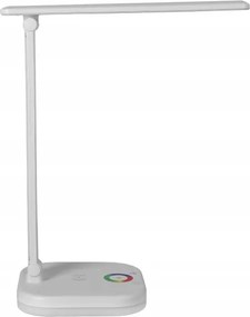 Lampă de birou LED RGBW dimabilă, cu încărcare wireless, LED/7W/5V USB, alb