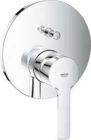 Baterie cada - dus incastrata Grohe Lineare cu comutator automat in 2 pozitii