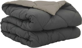 vidaXL Pilotă de vară Gri deschis și antracit 200 x 140 cm Microfibră