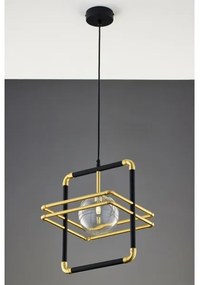 Lustră pe cablu Jupiter 2028 FIORI 1xG9/10W/230V negru/auriu/transparent