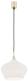 Lustra / Pendul modern design scandinav IRUN 30cm alb opal