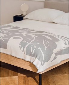 Pătură gri deschis 165x200 cm Lino – noo.ma