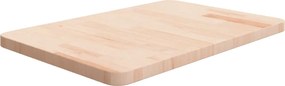 vidaXL Blat de baie, 60x40x2,5 cm, lemn masiv netratat