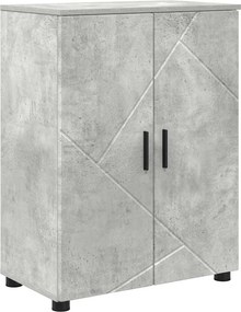 vidaXL Dulap de Baie cu depozitare Gri din beton 60 x 35 x 80 cm