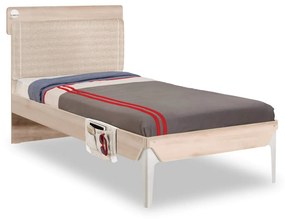 Pat cu sertar pat multifunctional pentru copii si adolescenti Colectia Duo Line 120x200 cm