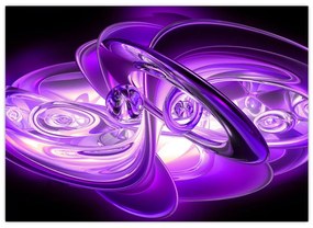 Tabloul fractalilor în violet (70x50 cm)