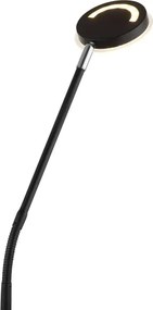 Globo 58504SS - Lampă de podea tactilă cu LED dimabilă SILVIO LED/6,5W/230V neagră