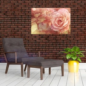 Tablou cu trandafir (90x60 cm)