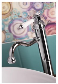 Baterie argintiu-lucios pentru chiuvetă înaltă Vienna – Sapho