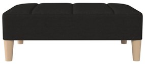 Taburet, negru, 78x56x32 cm, material textil Negru