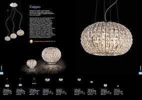 Plafonier cristal Venezian diam. 30 cm CALYPSO PL4 066400