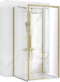 Cabina de dus de perete REA Rapid Slide Brush Gold