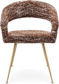 Scaun design elegant LUX Bravo, boucle sonata red