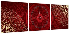 Tablou - Mandale aurii (cu ceas) (90x30 cm)