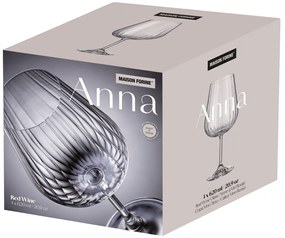 Set 4 pahare vin rosu 620ml, Anna