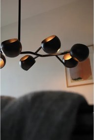 Lustră pe tijă Markslöjd 108852 EDGAR 8xE14/40W/230V negru