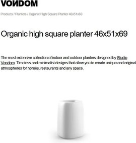 Ghiveci plante design decorativ exterior/interior Organic high square 46x51x69cm