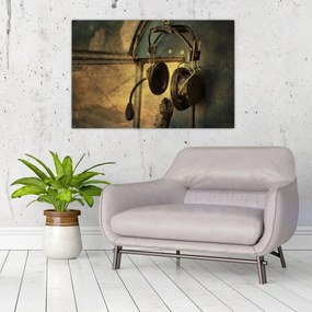 Tablou - Căști de avion de epocă (90x60 cm)