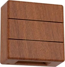 Brilagi -LED Aplica de exterior DOUBLERAY LINE LED/6W/230V finisaj lemn IP54