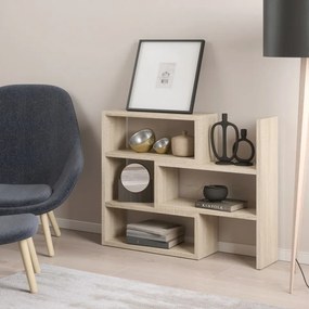 Biblioteca extensibila, 72.5-125x83 cm, Kari, ADRK Furniture (Culoare: Alb / Alb)