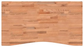 356057 vidaXL Blat de birou, 110x(55-60)x2,5 cm, lemn masiv de fag